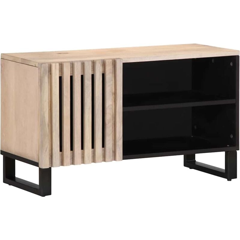 Vidaxl - Meuble tv 80x34x46 cm bois massif de manguier