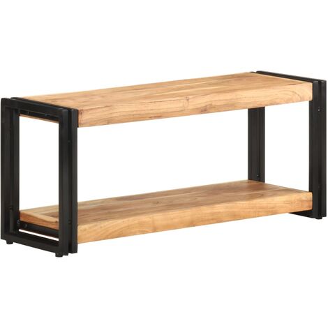 Meuble TV 90x30x40 Bois d'acacia solide 2
