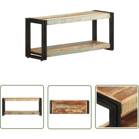 Meuble TV 90x30x40 Bois de récupération massif