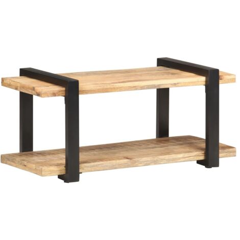 Meuble TV 90x40x40 Bois de manguier brut