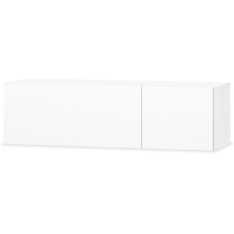 Vidaxl - Meuble TV Aggloméré 120x40x34 cm Blanc Brillant