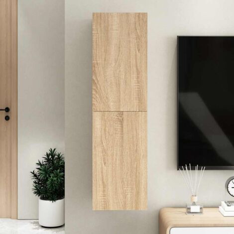 Meuble TV - Armoire de TV  Banc TV  pour Salon Chêne sonoma 30,5x30x110 cm Aggloméré -FR51487