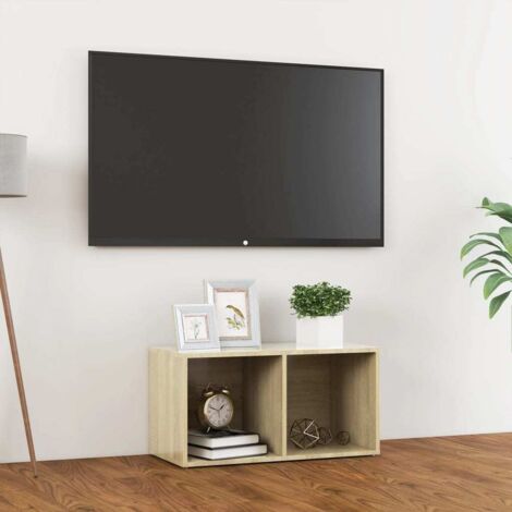 Meuble TV - Armoire de TV  Banc TV  pour Salon Chêne sonoma 72x35x36,5 cm Aggloméré -FR99523