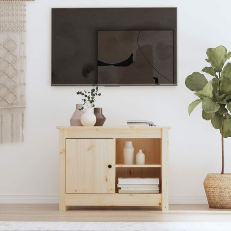 Meuble TV - Armoire Télévision Moderne  Banc TV de Salon 70x36,5x52 cm Bois de pin massif -FR55370