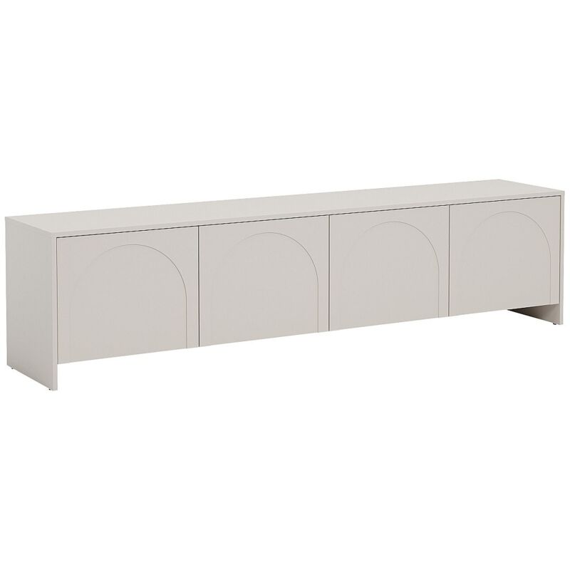 VENTE UNIQUE Meuble TV avec 4 portes - Beige - NALYRA de Maison C&eacute;phy