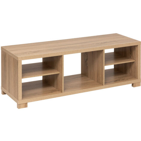 Meuble TV Avec Étagères "Bivoak" 120cm Naturel