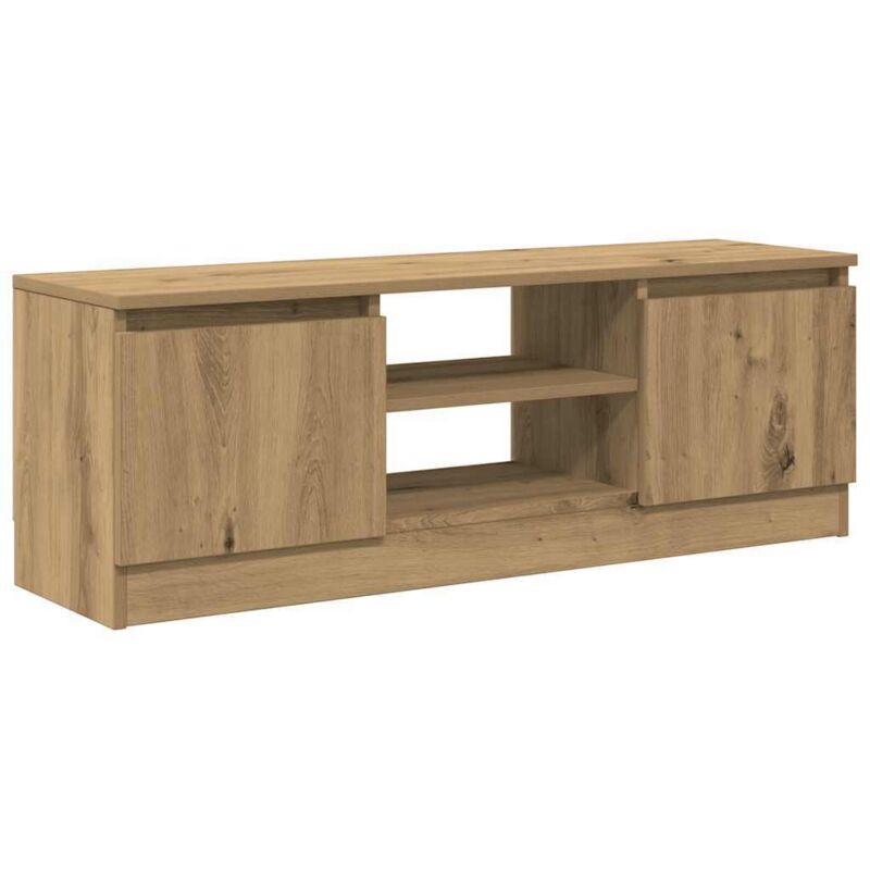 Vidaxl - Meuble tv chêne artisanal 102x30x36 cm bois d'ingénierie