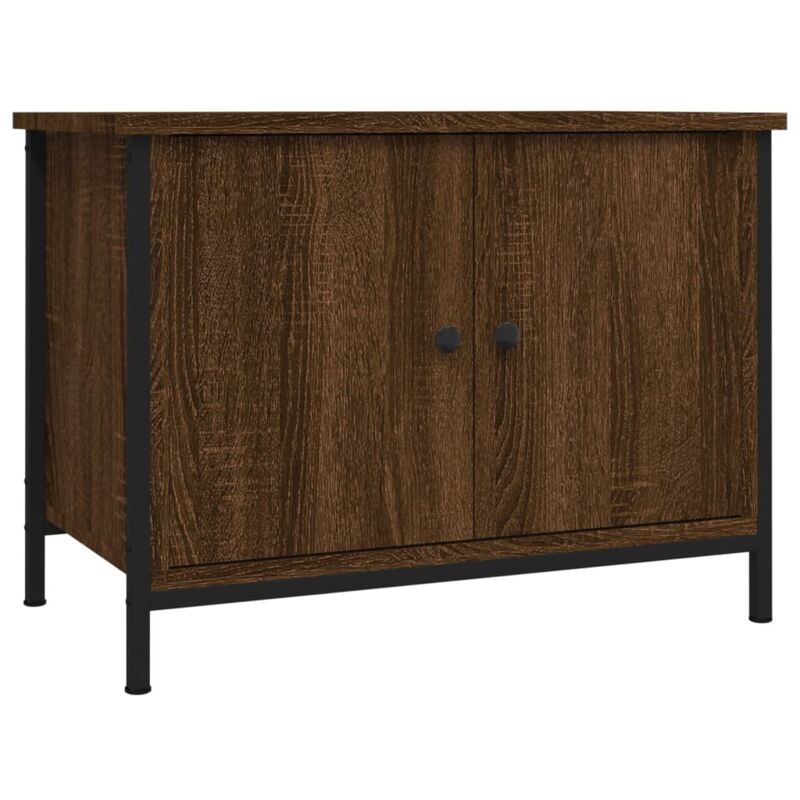 Vidaxl - Meuble tv avec portes chêne marron 60x35x45cm bois d'ingénierie