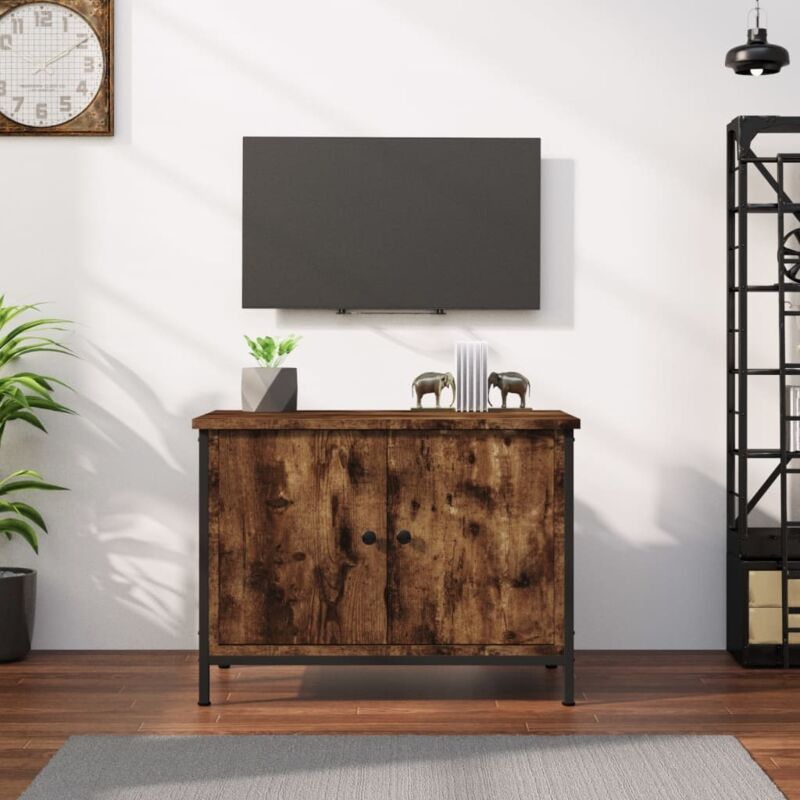 Vidaxl - Meuble tv avec portes chêne sonoma 60x35x45cm bois d'ingénierie
