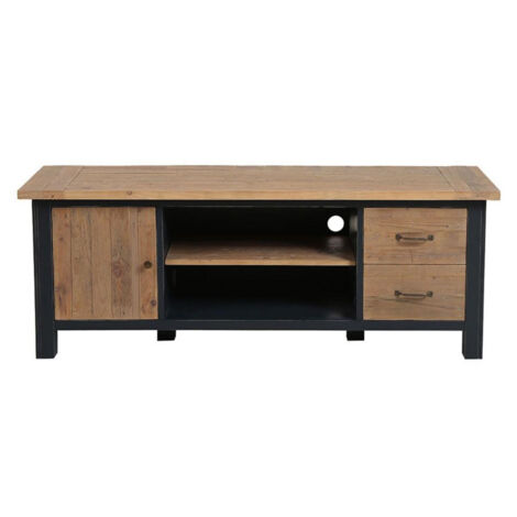 Meuble tv avec rangements - Bois - Bleu - Interior's