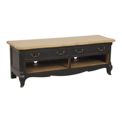 Meuble tv avec rangements - Bois - Noir - Interior's