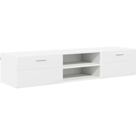 Meuble TV avec tiroir Blanc 150 x 39 x 30 cm Bois d'ingénierie vidaXL