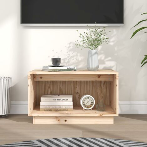 Meuble TV  Banc TV Armoire de rangement 60x35x35 cm Bois de pin massif 10799