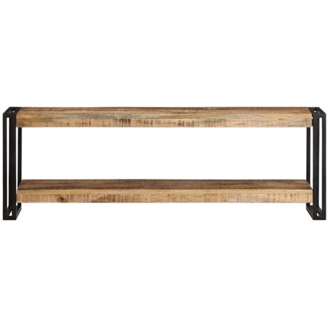Meuble TV  Banc TV  Armoire TV 120x30x40 cm Bois de manguier brut