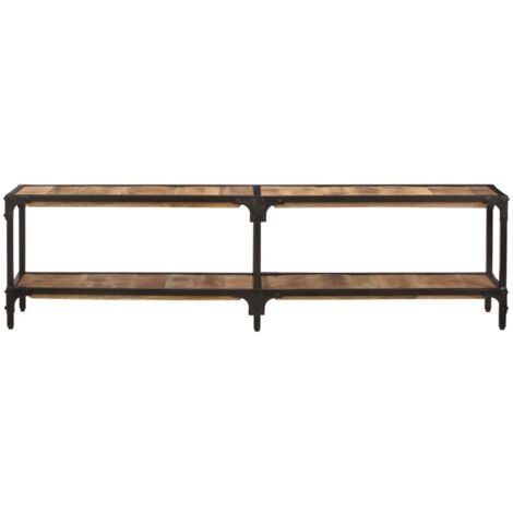 Meuble TV  Banc TV  Armoire TV 150x30x41 cm bois massif de manguier