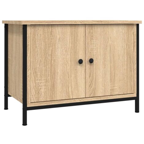 Meuble TV  Banc TV  Armoire TV avec portes Chêne Sonoma 60x35x45 cm Bois d'ingénierie