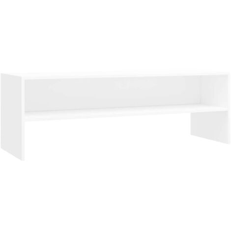 Meuble TV  Banc TV  Armoire TV Blanc 120x40x40 cm Bois d'ingénierie