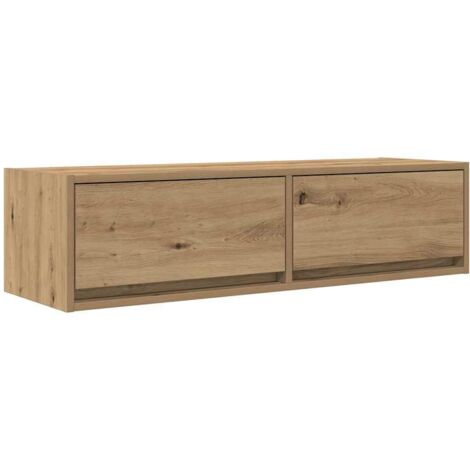 Meuble TV Banc TV Armoire TV chêne artisanal 100 x 31 x 25,5 cm Bois d'ingénierie