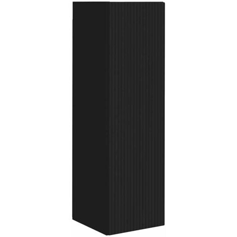 Meuble TV  Banc TV  Armoire TV mural Noir 30 x 31 x 100 cm Bois d'ingénierie