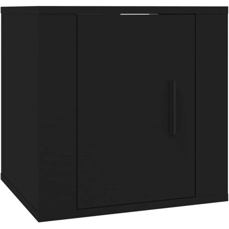 Meuble TV  Banc TV  Armoire TV mural Noir 40x34,5x40 cm