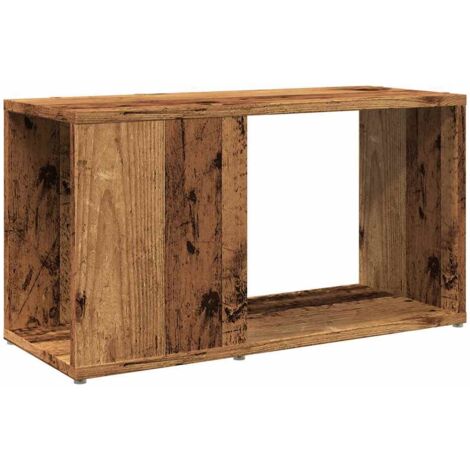 Meuble TV Banc TV Armoire TV vieux bois 60x24x32cm bois d'ingénierie