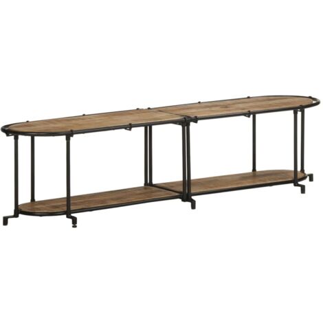 Meuble TV-Banc TV-Meuble Télé 160x42x40 cm bois massif de manguier brut 740167