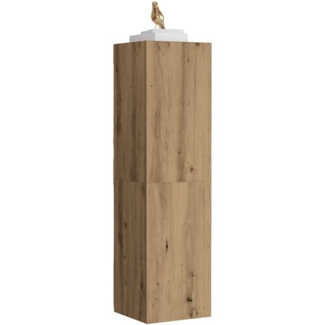 Meuble TV-Banc TV-Meuble Télé chêne artisanal 30,5x30x110 cm bois d'ingénierie 247345