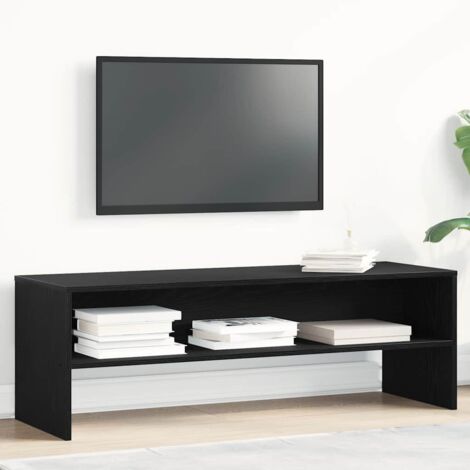 Meuble TV-Banc TV-Meuble Télé chêne noir 120x40x40 cm bois d'ingénierie 421788