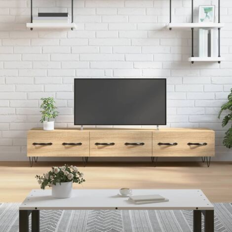 Meuble TV-Banc TV-Meuble Télé chêne sonoma 150x36x30 cm bois d'ingénierie 458627