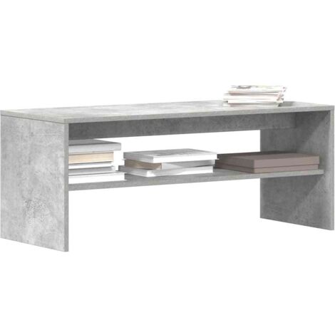 Meuble TV-Banc TV-Meuble Télé Gris béton 100 x 40 x 40 cm Aggloméré 624258