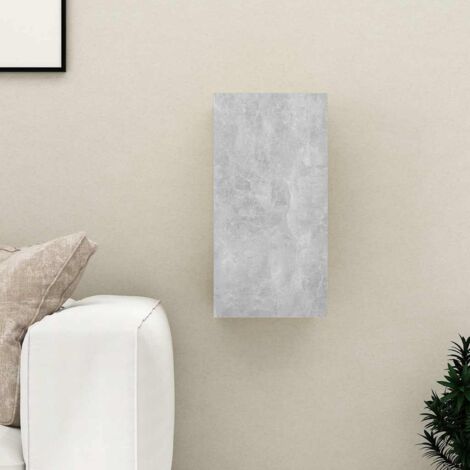 Meuble TV-Banc TV-Meuble Télé Gris béton 30,5x30x60 cm Bois d’ingénierie 671862