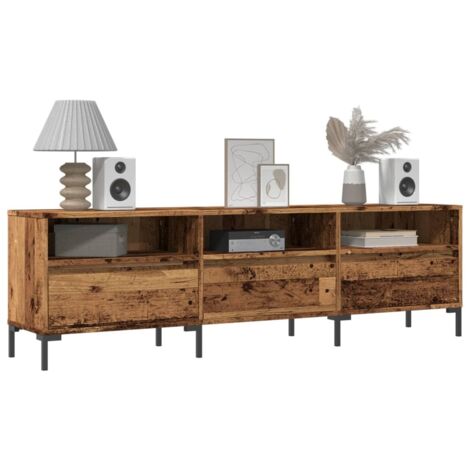 Meuble TV-Banc TV-Meuble Télé vieux bois 150x30x44,5 cm bois d'ingénierie 399219