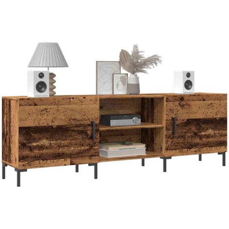 Meuble TV-Banc TV-Meuble Télé vieux bois 150x30x50 cm bois d'ingénierie 263712