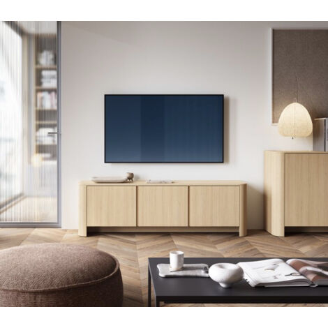Meuble TV Bari chêne - 168x52x39 cm