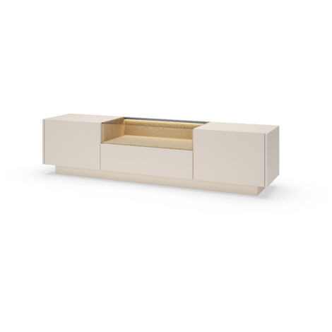Meuble TV, beige et chêne crémone, 176,4 x 43,4 x 39,5 cm
