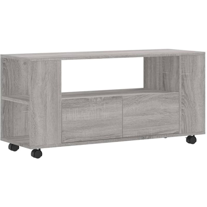 Vidaxl - Meuble tv sonoma gris 102x34,5x43 cm bois d'ingénierie