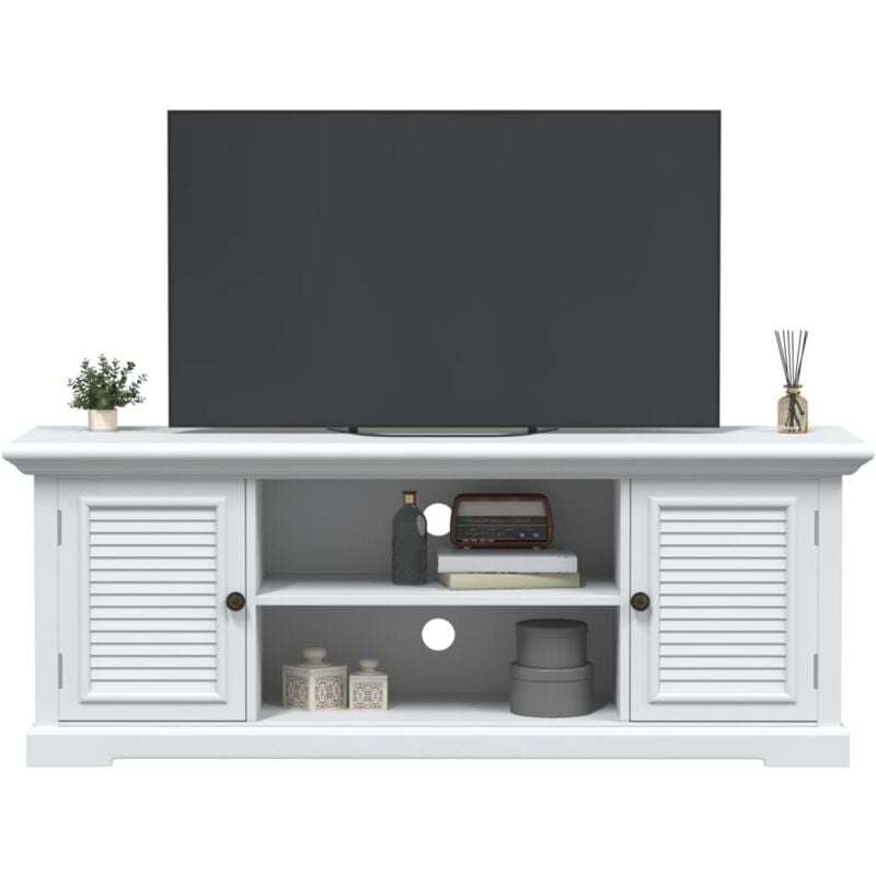 Vidaxl - Meuble tv blanc 110x30x41 cm bois d'ingénierie