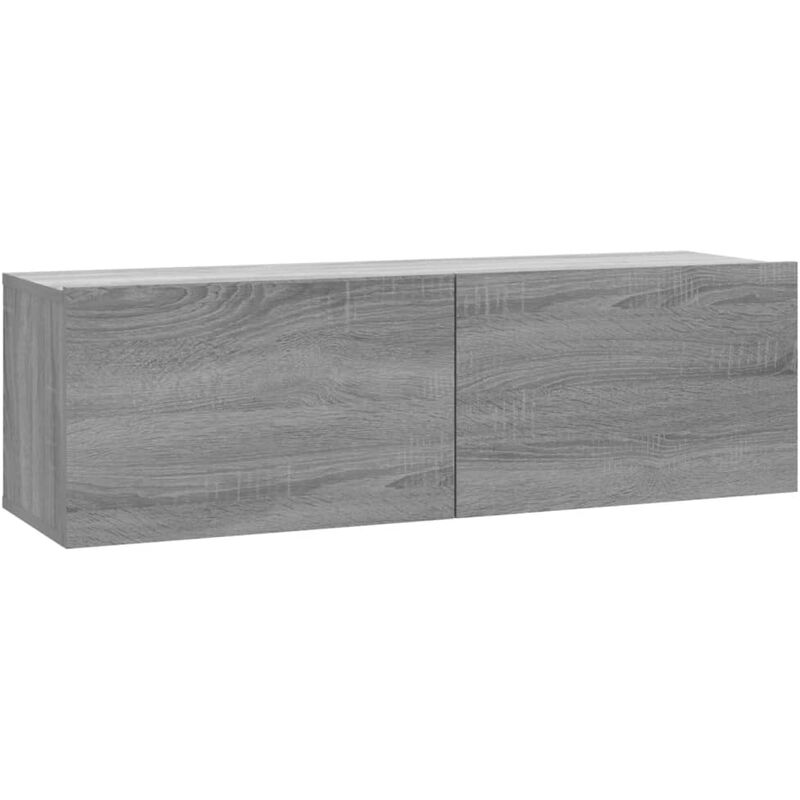 Vidaxl - Armoire murale tv Sonoma gris 100x30x30 cm Bois d'ingénierie