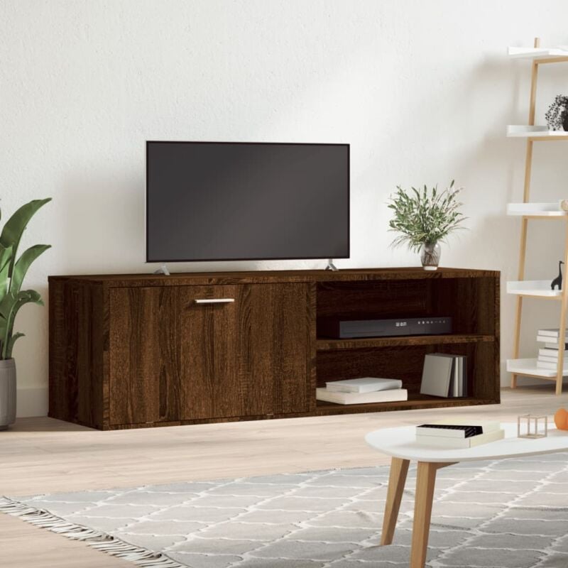 Vidaxl - Meuble tv chêne marron 120x34x37 cm bois d'ingénierie