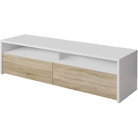 Meuble TV - Blanc 40x130x36h cm
