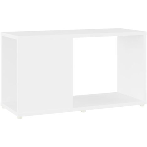Meuble TV Blanc 60x24x32 cm
