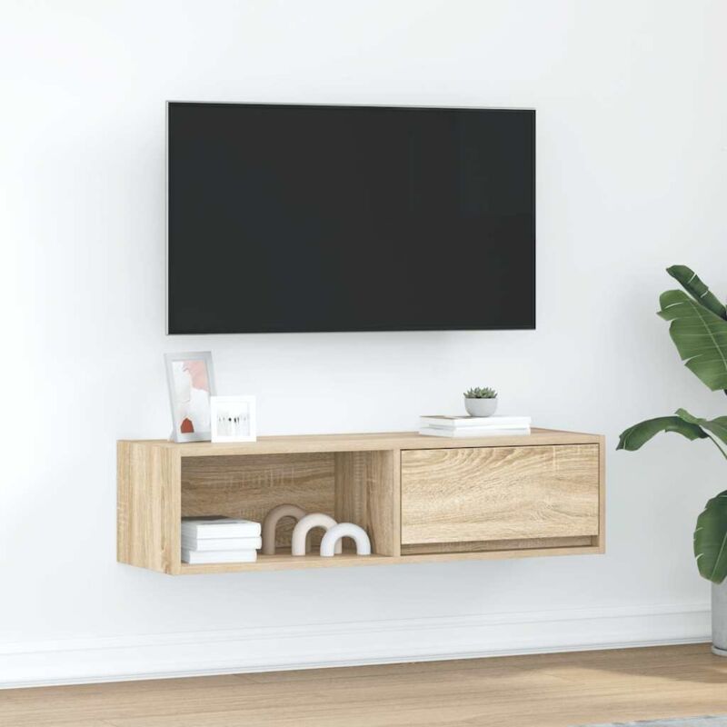 Vidaxl - Meuble tv chêne sonoma 100x31x25,5 cm bois d'ingénierie