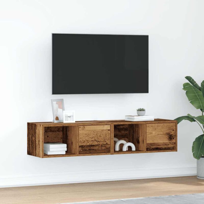 Vidaxl - Meubles tv 2 pcs vieux bois 60x31x25,5 cm bois d'ingénierie