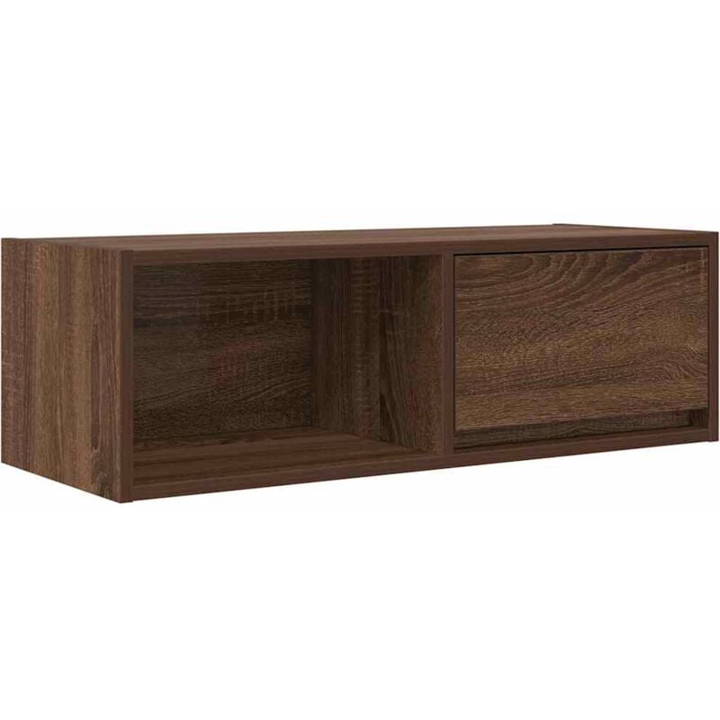 Vidaxl - Meuble tv chêne marron 80x31x25,5 cm bois d'ingénierie