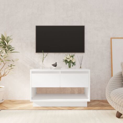 BB Loisir Meuble TV Blanc 180x49x40cm avec Cheminée chauffante intégrée  Palace sur Pieds : : Bricolage