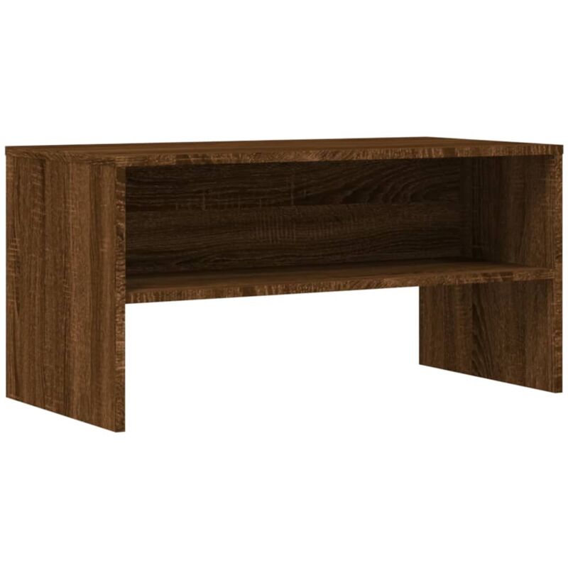 Vidaxl - Meuble tv chêne marron 80x40x40 cm bois d'ingénierie