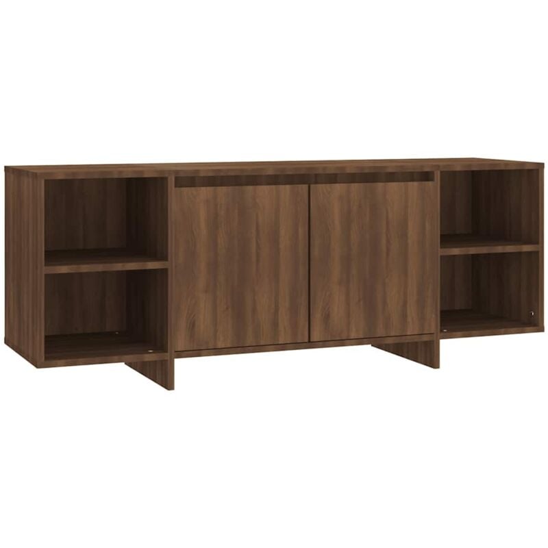 Vidaxl - Meuble tv chêne marron 130x35x50 cm bois d'ingénierie