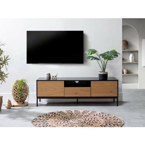 Meuble TV 190 cm BALTHAZAR Bois de manguier et santal | BOBOCHIC ®