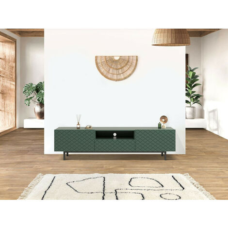 Meuble TV 190 cm BALTHAZAR Bois de manguier et santal | BOBOCHIC ®