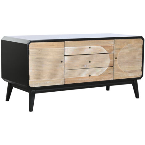 Meuble Tv Bois 120X50X58 Noir